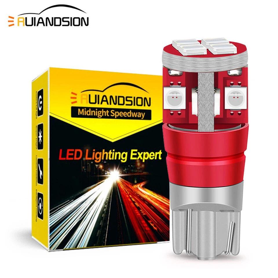 Ruiandsion T10 Led Replacement Turn Signal Bulbs for Motorcycle 12V 24V Red Ruiandsion T10 Led Replacement Turn Signal Bulbs for Motorcycle 12V 24V Red