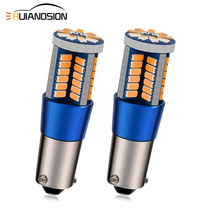 Ruiandsion BA9S led bulb 24Volt 12Volt Bayonet Single Contact Base Yellow 